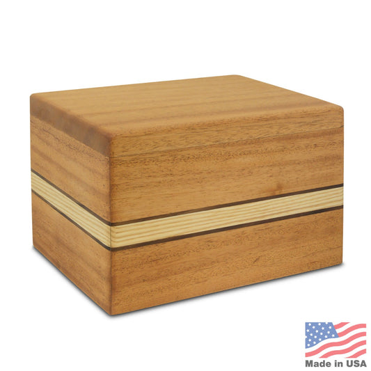 Chalet Mahogany Wood Urn